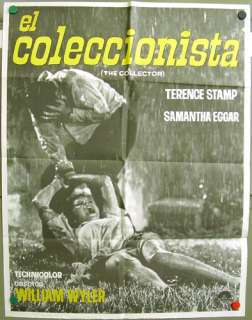 sg85 THE COLLECTOR WILLIAM WYLER RARE 1sh POSTER SPAIN  