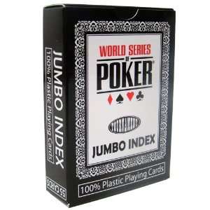 Modiano WSOP 100% Plastic Playing Cards   Black Deck  