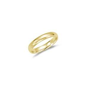   Band   18K Yellow Gold 4 mm Comfort Fit Wedding Band 5.0 Jewelry