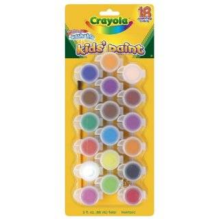 Crayola 54 0125 18 Count Assorted Colors Washable Kids Paint