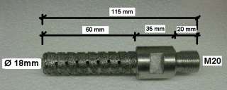 Diamant  Fingerfräser   FLIESENFRÄSER   M20   Ø 18 mm / 115 mm 