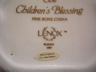 Lenox China The Childrens Blessing 1989 Figurine jk  