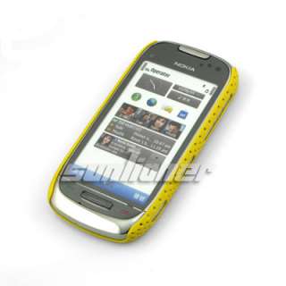 Mesh Hole Hard Case Cover for Nokia C7+Screen Guard.Yl  
