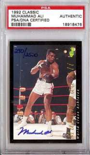 Muhammad Ali Autographed Signed 1992 Classic Card PSA/DNA #18918476 