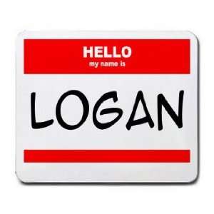  HELLO my name is LOGAN Mousepad