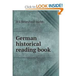  German historical reading book H S Beresford Webb Books