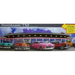  Panoramic 750 Piece Jigsaw Puzzle   Mels Drive In 