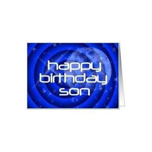  Happy Birthday Son Abstract Outer Space Card Toys & Games
