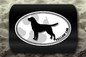 Yellow Lab Dog Paw Decal Car Sticker Hunting  