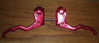 NOS Bmx Horng 2 Finger Red Lacquered Brake Lever Set  