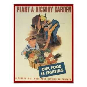  Plant A Victory Garden WPA Poster