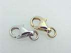 Solid 14K Yellow Gold Lobster Claw Clasp 6 x 14 mm  