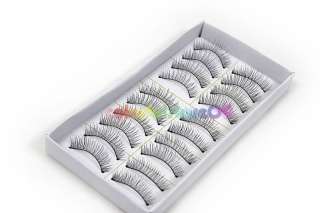 50 Pairs NATURAL soft False Eyelashes 217# + free eyelashes glue