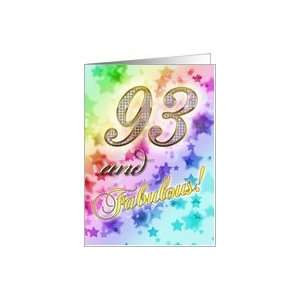  93rd Birthday card for someone fabulous Card Toys 