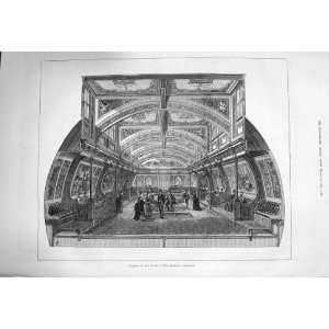  1875 Interior Saloon Bessemer Steam Ship Passengers