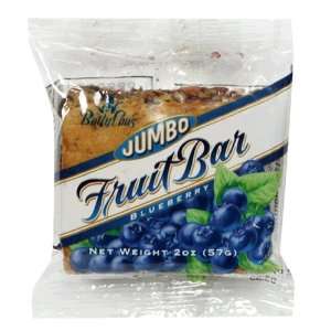 Betty Lous Jumbo Fruit Bar, Blueberry, 2 Ounce Bars (Pack of 18 