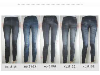 ★New Women Slim Fit Leggings Tights Pants Denim 