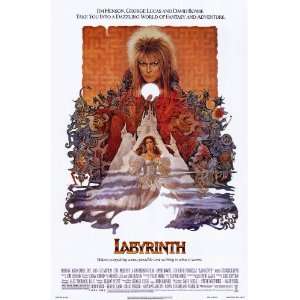 David Bowie & Jennifer Connelly 1986 A Style Labyrinth Original Folded 