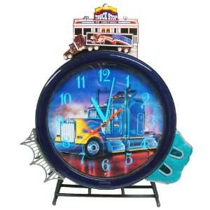  Hourly Action Truck Clock Electronics