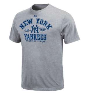 New York Yankees Youth Dial It Up Gray T Shirt  