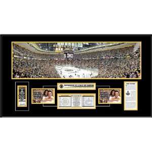  2011 NHL Stanley Cup Final Panoramic Ticket Frame   Boston 