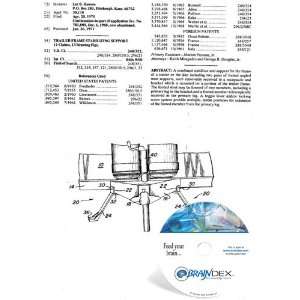  NEW Patent CD for TRAILER FRAME STABILIZING SUPPORT 
