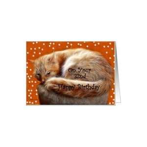  Birthday ~ Year Specific 32nd ~ Fluffy Cat Card Toys 