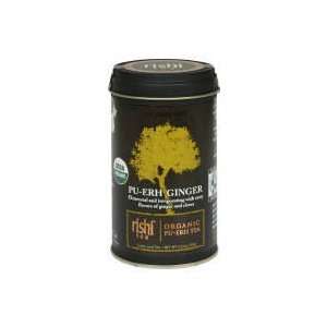 Rishi Tea Ancient Tree Organic Pu Erh Tea, Loose Leaf, Ginger, 3.8 oz
