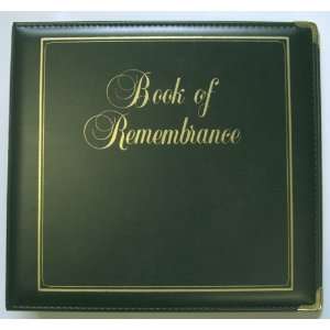  Executive Book of Remembrance Binder, Forest Green