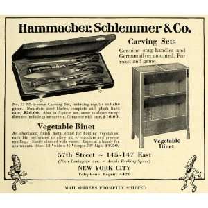   Vegetable Binet Cabinet Housewares   Original Print Ad