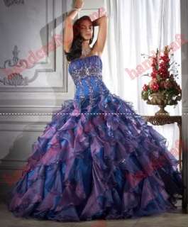 Color Accented Quinceanera Dresses Prom dress*Formal gown wedding 
