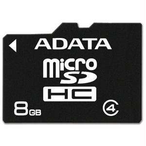  ADATA 8GB microSDHC Class 4 Memory Card Cell Phones 