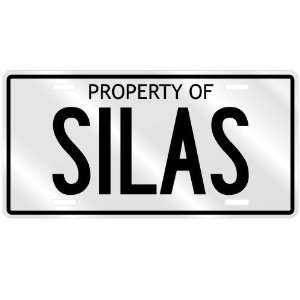  NEW  PROPERTY OF SILAS  LICENSE PLATE SIGN NAME