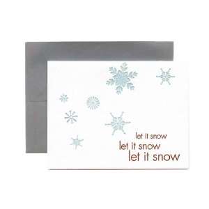 Sicily Eason Letterpress Note Card Set, Let it Snow, Letterpress Cards 