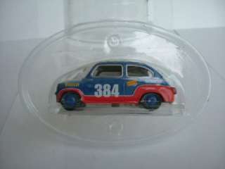 MINT PACKED SEAT FIAT 600 RACING RALLY CAR 1958 1/43RD  