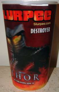 DESTROYER LENTICULAR SLURPEE CUP; 2011 Thor Movie  