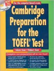 Cambridge Preparation for the TOEFL Test Book/CD ROM/audio CD 