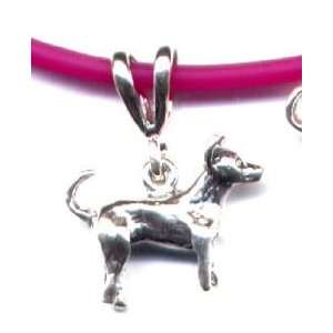  18 Fuschia Chihuahua Necklace Sterling Silver Jewelry 