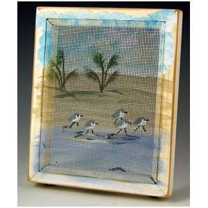  Mesh W/wood Frame Earring Holder   Sandpipers Everything 