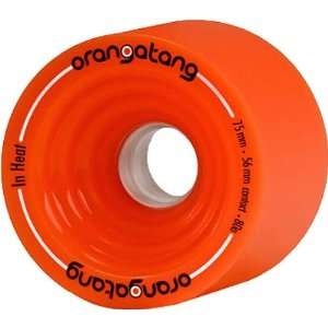 Orangatang In Heat 75mm/80a Orange Longboard Wheels 