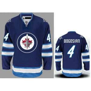  New Winnipeg Jets Jersey #4 Bogosian Blue Hockey Jersey 