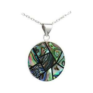  Sterling Silver Abalone Shell Pendant   Gems Couture 