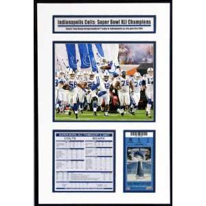 Indianapolis Colts Super Bowl XLI Ticket Frame Jr.   Team Introduction 