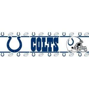 Indianapolis Colts 2 Rolls   30ft Wall Paper Border
