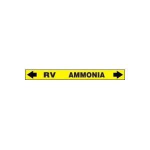  AMMONIA RV   IIAR Self Stick Pipe Markers   IIAR SS OD 8 