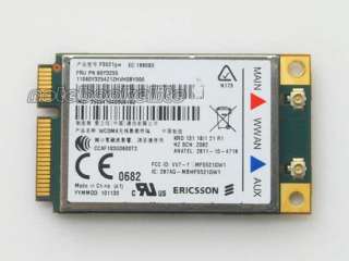 Ericsson F5521GW 21Mbps card ThinkPad IBM lenovo X220 W520 T420 