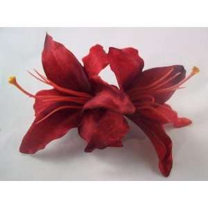  NEW Double Red Tiger Lily Clip, Limited. Beauty