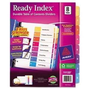 Ready Index Contemporary Table of Contents Divider, 1 8 