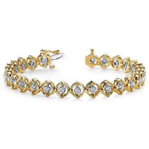   Gold, Guide To The Diamonds Bracelet, 1 ct. (Color HI, Clarity SI2