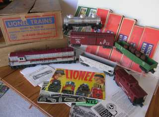 Lionel 2219 2321 Lackawanna Freight All in Set Box 1954  